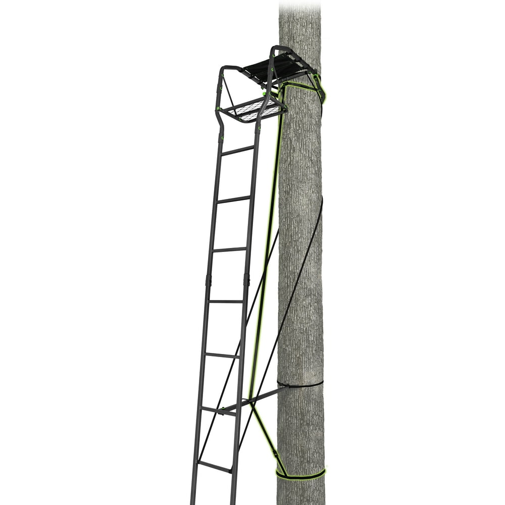 Realtree 15' Basic SingleMan Ladderstand with Grip Jaw System; Hunting