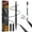 Black, variant on 2-in-1 Microblading Eyebrow Pen Last All-Day Eyebrow Pencil Magical Waterproof Eye Brow Pencils with 4-Fork-Tip & Precise Brush-Tip for Natural Hair Like Strokes (Dark Brown)