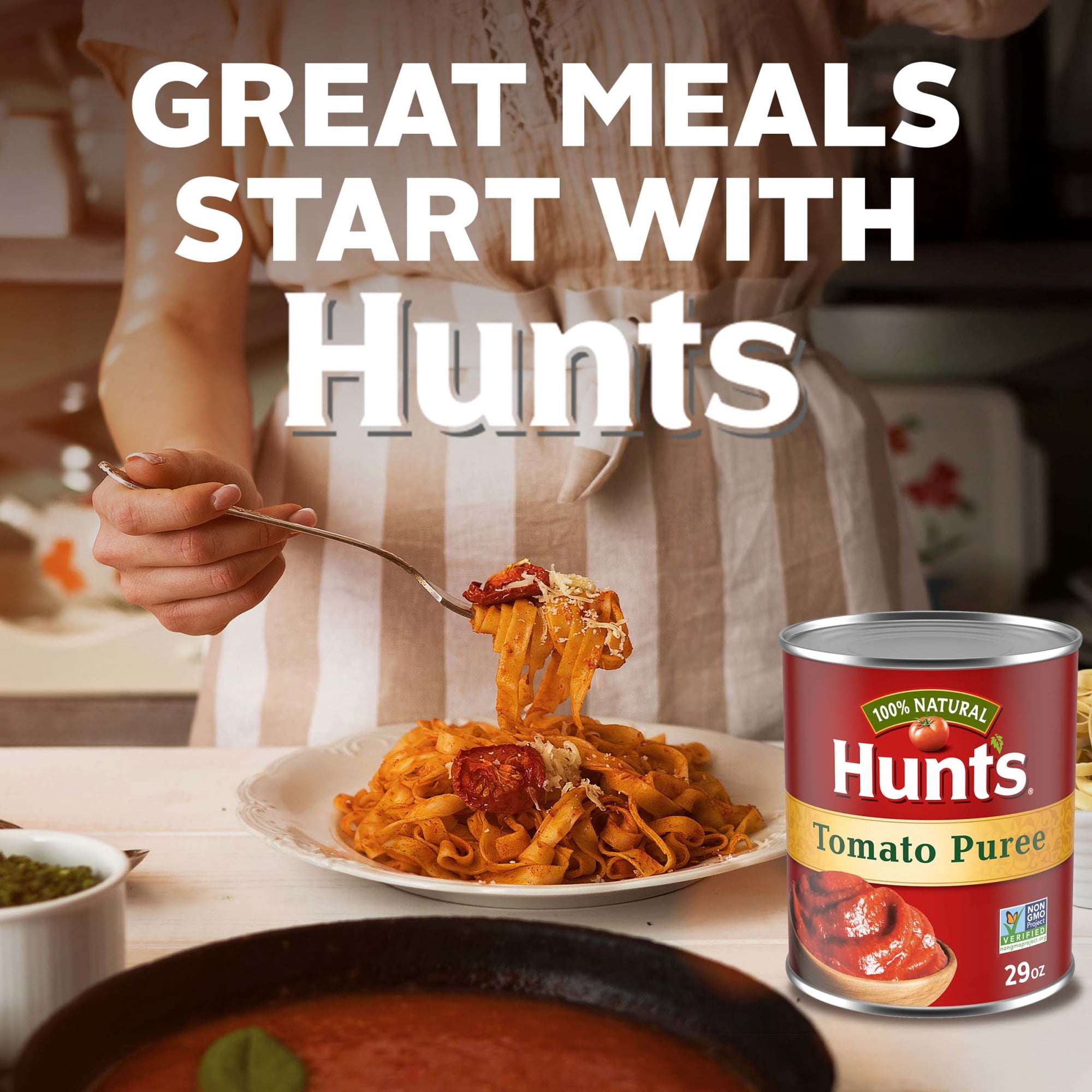 (12 pack) Hunt’s Tomato Puree, Perfect for Chili & Soups, 29 oz. Can