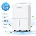 thumbnail image 6 of Kesnos 2,500 Sq. Ft. 30 Pint Dehumidifier for Bedroom & Basement, Ultra-Quiet Portable Dehumidifier with 4 Modes, Auto Defrost, 10 Pint DOE, 6 of 11