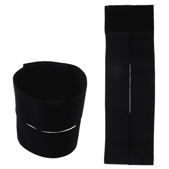 OUNONA  2 Pcs Baseball Glove Strap Wrap for Softball Wrist Band Black