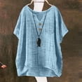 thumbnail image 5 of Office Wear for Women 2026 Kelon Women's Tops Short Sleeve Shirts V Neck Boho Tops 2026 Summer Casual Basic Workout Clothes Business Casual Office Top, 5XL, 5 of 9