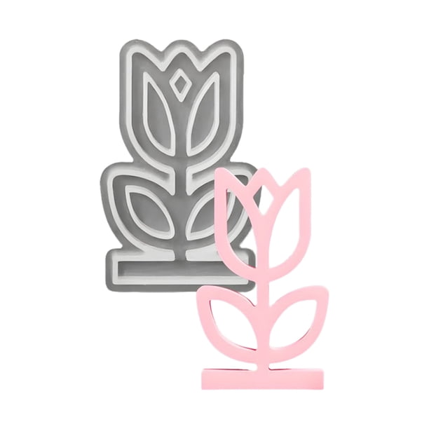 Moldes de silicona 3D para moldear - Flores de primavera con diseño de maceta, antiadherentes y reutilizables, para velas, jabones y manualidades de bricolaje