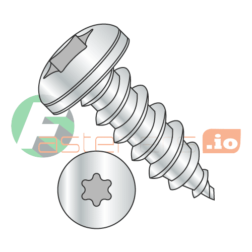 #6 x 1 1/2" Type AB Self-Tapping Screws / Six-Lobe (Torx) / Pan Head / Steel / Zinc (Quantity: 4,500 pcs)
