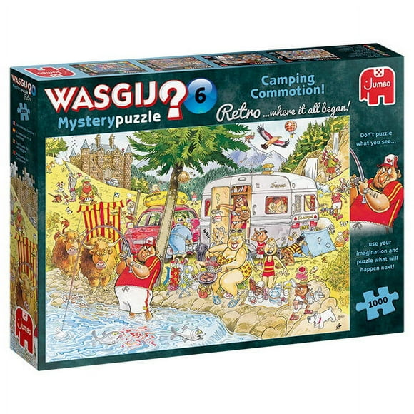Wasgij? : Puzzle 1000 pcs / Mystery Retro # 6 Camping Commotion!