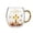 A-Gold, variant on Classic Glass Drinking Tumbler for Hot and Cold Beverages, Versatile Coffee and Water Cup for Office Desk and Home Use, Comfortable Grip Everyday Glassware for Hydration