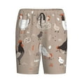 thumbnail image 4 of Naloa Chicken Men's Short Pajama Pants, Lounge Comfort Shorts with Elasticized Waistband and Side Pockets - X-Large, 4 of 9
