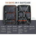 thumbnail image 4 of Large Packing Cubes for Travel-Extra Large Compression Packing Cube Luggage Organizers 7 Piece Set-Ultralight, Expandable/Compression Bags for Clothes by TRIPPED Travel Gear (Grey/Orange), 4 of 4
