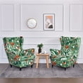 thumbnail image 6 of Elastic Armchair Wingback Slipcover Arm Wing Back Stretch Protector Chair Covers, 6 of 13