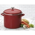thumbnail image 2 of Cuisinart Enamel On Steel 12 Quart Stockpot with Cover, Red, 2 of 2