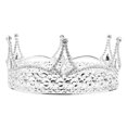 thumbnail image 2 of Tiara de Rhinestone Perfecl Princesa Nupcial Plata, 2 of 8