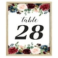 thumbnail image 4 of Darling Souvenir Double Sided Print Decorative Floral Table Numbers Wedding Reception Table Place Cards-4" x 6" (1 to 30), 4 of 4