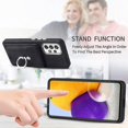 thumbnail image 4 of For Samsung Galaxy A72 Electroplating Skin-feel Leather Ring Card Wallet Phone Case(black), 4 of 5