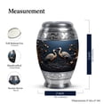thumbnail image 2 of Illustration Forest With Two Crane - Memorial Keepsakes For Ashes - Funeral Urn Ashes - Memorial Keepsakes For Ashes - Adult Urns For Human Ashes Men (Size-3inch,2pcs), 2 of 5