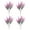 Pink, variant on Yesbay 4 Pcs Artificial Lavender 5 Fork Fake Plastic Flower Home Wedding Party Table Centerpiece Faux Bloom Decoration