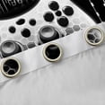 thumbnail image 4 of Feelyou 3D Game Console Black Out Curtains for Boys, Grey Honeycomb Stripes Curtains Pack of 2 (42x63 Each), Modern Game Controller Bedroom Curtains, Black Out Curtains Decor, 4 of 6