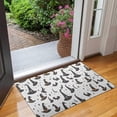 thumbnail image 2 of Halloween Witch Hats and Bats Door Rugs,Washable Non Slip Door Mats Indoor,Decorative Door Mats,Entry Mat Indoor for Entrance,Bedroom,Kitchen,Bathroom,17"x30", 2 of 6