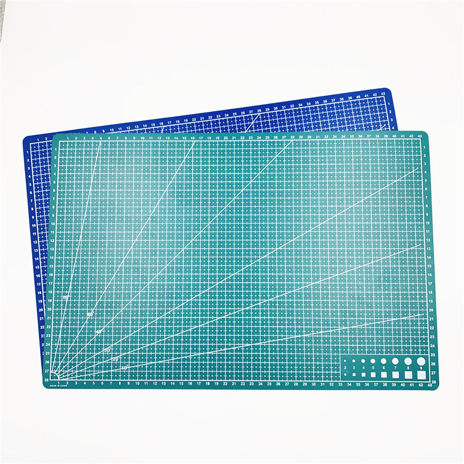 1 Pcs Self Healing Sewing Mat,21x14.5CM Rotary Cutting Mat Double Sided Craft Cutting Board for Sewing Crafts Hobby Fabric Precision Scrapbooking Project,Art Project,2 Colors(Blue)