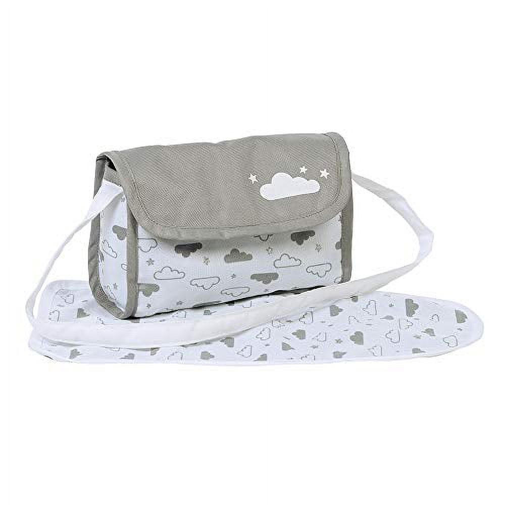 Adora Baby Doll Diaper Bag - Twinkle Stars Unisex Diaper Bag for Ages 1 and Up- Cloud Print