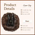 thumbnail image 3 of HSHDLDF SOFEIYAN Pince à Griffes Chignon Décoiffé Pièce de Cheveux Chignon Ondulé Bouclé Pince à Griffes Chignon Queue de Cheval Postiches Synthétiques Ébouriffés Extensions de Cheveux Chouchou Postiche pour Femmes, Brun Clair, 3 of 7