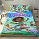 thumbnail image 1 of Eureka Conjunto de sábanas temático, trío de piezas, cómodo y amigable con la piel, diseño único, regalo de decoración para el hogar para familiares, amigos y fans, 90 cm * 190 cm, 1 of 6