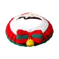thumbnail image 1 of Bufanda de gato de Navidad tejida a mano, de cuello de perro, joyería ajustable para perros pequeños, cachorros, decoraciones para gatitos Campana S Salvador collares de gato, 1 of 3