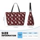 thumbnail image 4 of Disketp Plaid Reindeer Snowflakes Bolsa de Playa de Gran Capacidad, Bolso Impermeable y a Prueba de Arena para Mujer, Ideal para Playa, Piscina y Natación, 4 of 7