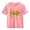 Pink, variant on Girls White Graphic T-Shirt, Cute Kids Tee with Rainbow Bow & Crayon, 100% Cotton Short Sleeve Crewneck Top for Kids,Size 9 T