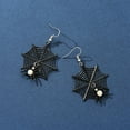 thumbnail image 4 of Halloween Earrings for Women Men - Spider Web Stud Earrings Gothic Halloween Themed Jewelry Accessories for Party Favors and Holiday Celebration, 4 of 7