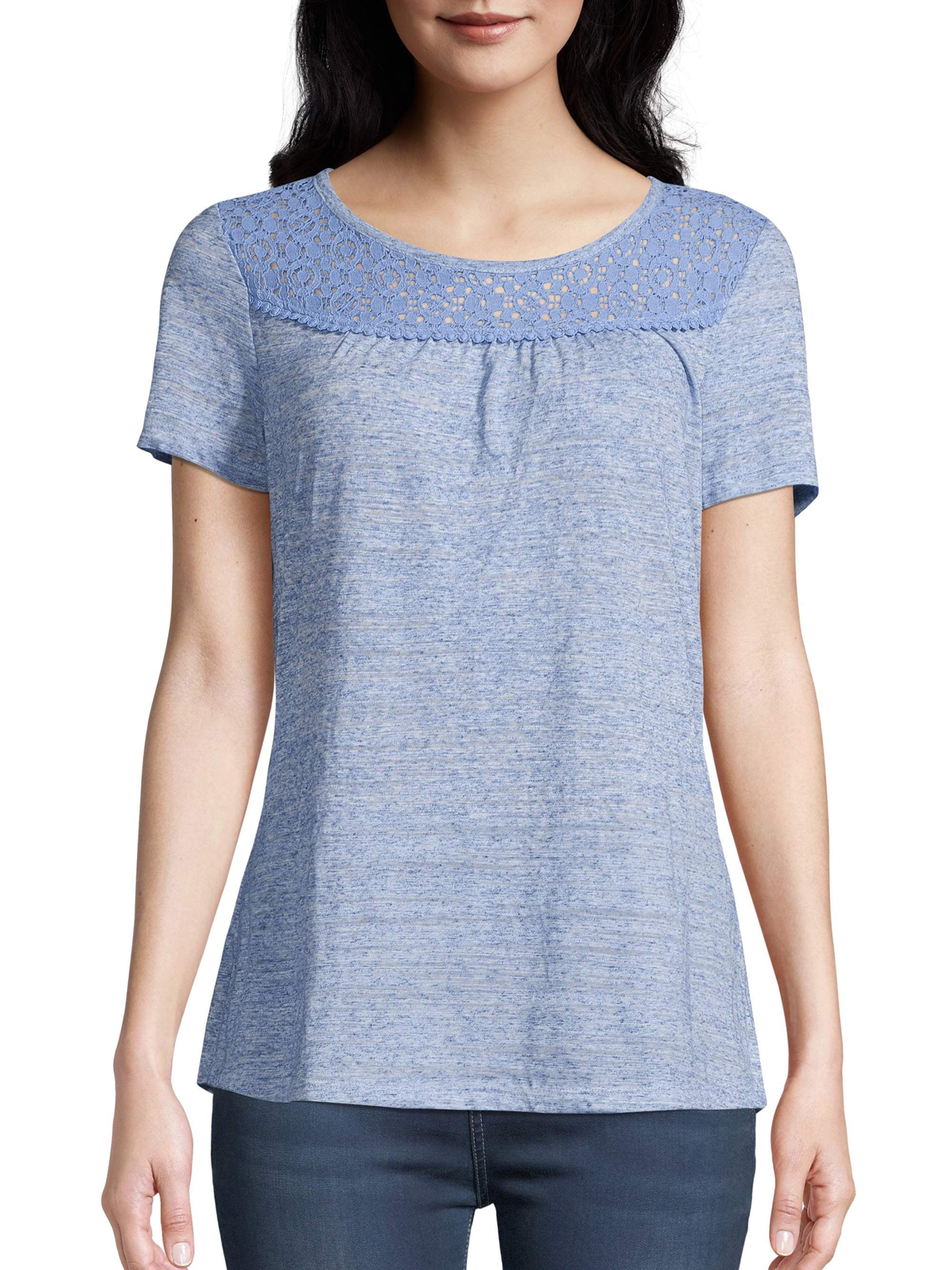 cropped peasant tee