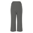 thumbnail image 5 of QATAINLAV Capris for Women Crossover High Waisted Wide Leg Yoga Pants Casual Stretch Summer Cropped Sweatpants with Pockets Dark Gray M Ofertas Relampago de Hoy, 5 of 7
