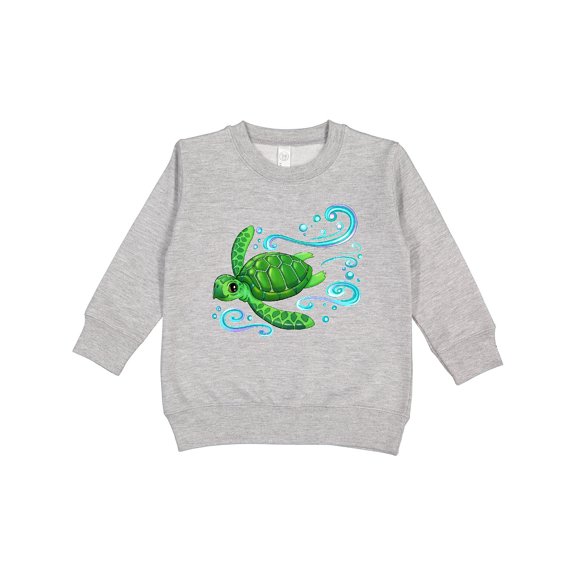 Inktastic Sea Turtle Swimming Toddler Sweatshirt