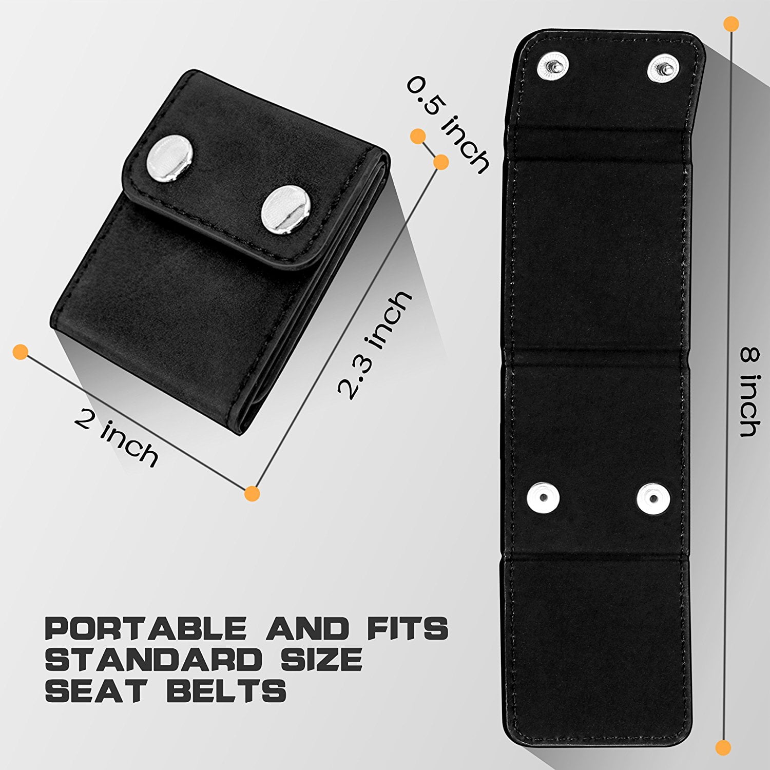 ZaCoo 2 Pcs Car Seat Belt Adjuster Seatbelt Clips Adjust Seat Belt Tightness to Relax Shoulder Neck Carbon Fiber Texture Black