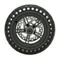 thumbnail image 2 of Scooter Wheel Hub Tire Set, Scooter Tail Wheel Explosion Proof Stretchable High Grip With 120mm Brake Disk For   PRO Electric Scooter, 2 of 8