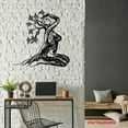 thumbnail image 4 of Craftnamesign Yoga Tree Metal Wall Art LED Light, Girl Yoga Sign Home Decor, Yoga Wall Decor, 4 of 5