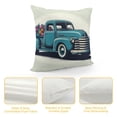 thumbnail image 4 of JRXY Watercolor Floral Truck Throw Pillow Covers, Spring Summer Holiday Cushion Case Decoration for Sofa Couch White, 4 of 5