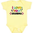 thumbnail image 3 of Inktastic I Love You Grandma with Flowers Girls Baby Bodysuit, 3 of 5