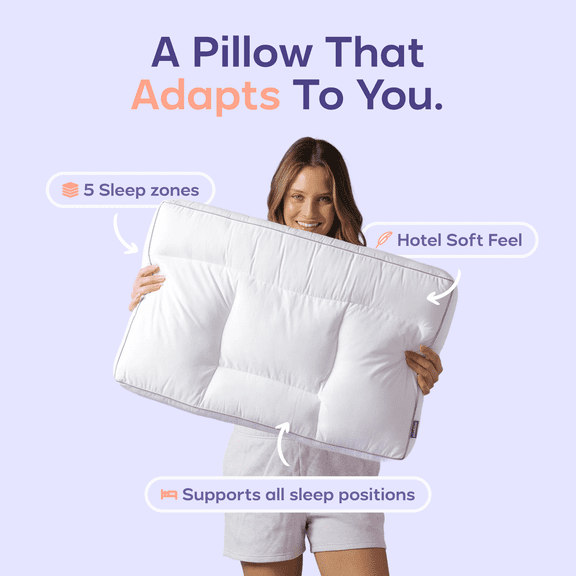 Mellow White Adapt Pillow Small