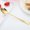 Gold, variant on Sonbest Creative Colorful 304 Stainless Steel Soup Multi Purpose Deepened Public Spoon Tableware Ice Cream Dessert Tea Stirring Spoon Black