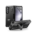 thumbnail image 1 of Case for Samsung Galaxy Z Fold 5 5G 2023, Military-Grade Full-Body Shockproof Phone Cover Rugged Bumper Case with Built-in Screen Protector & Kickstand & S Pen Slot, 1 of 7