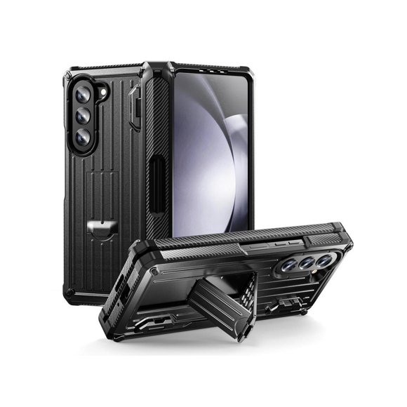 Case for Samsung Galaxy Z Fold 5 5G 2023, Military-Grade Full-Body Shockproof Phone Cover Rugged Bumper Case with Built-in Screen Protector & Kickstand & S Pen Slot