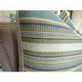 thumbnail image 2 of Plutus Chic Stripe Aloe Handmade Throw Pillow, (Double sided 12" x 20"), 2 of 4