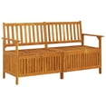 thumbnail image 1 of vidaXL Outdoor Storage Bench Deck Box for Patio Furniture Solid Wood Acacia, 1 of 6