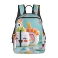 thumbnail image 1 of Balery Kawaii Sushi Characters Delight Mochila Ligera para Hombres y Mujeres – Resistente y Impermeable, Ideal para la Escuela, el Trabajo, los Viajes y el Uso Diario, 1 of 7
