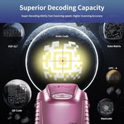Netum Bluetooth 2D Barcode Scanner, E900 Wireless Gun Barcode Scanner with Back Clip