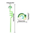 thumbnail image 4 of SPOORYYO 24-Pack Multicolored Curved Reusable Straws - 10.4 Inches Food Grade PET Party Supplies for Kids and Adults - Ideal for Birthdays, BBQs, and Gatherings, 4 of 9