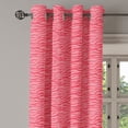 thumbnail image 2 of Ambesonne Pink Zebra Grommet Curtain, Wavy Stripes Savannah, 50" x 108", Dark Coral and Pink, 2 of 6