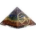 thumbnail image 3 of 7 Chakra Crystal Orgone Pyramid, Organite Pyramid Eye of Ra, 3 of 4