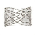 thumbnail image 2 of DEBGFS 4 Pcs Pince à Cheveux Double Peigne Extensible Peigne Élastique Réglable Épingles à Cheveux Accessoires pour Femmes Queue de Cheval Ondulée Épaisse (Noir Café), comme Montré, 2 of 2