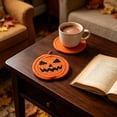 thumbnail image 5 of Halloween Table Mat Macrame Pumpkin Trivet Heat Resistant Absorbent Cotton Cup Pad for Fall Thanksgiving Coffee Table Decor by MPOISVA, 5 of 6